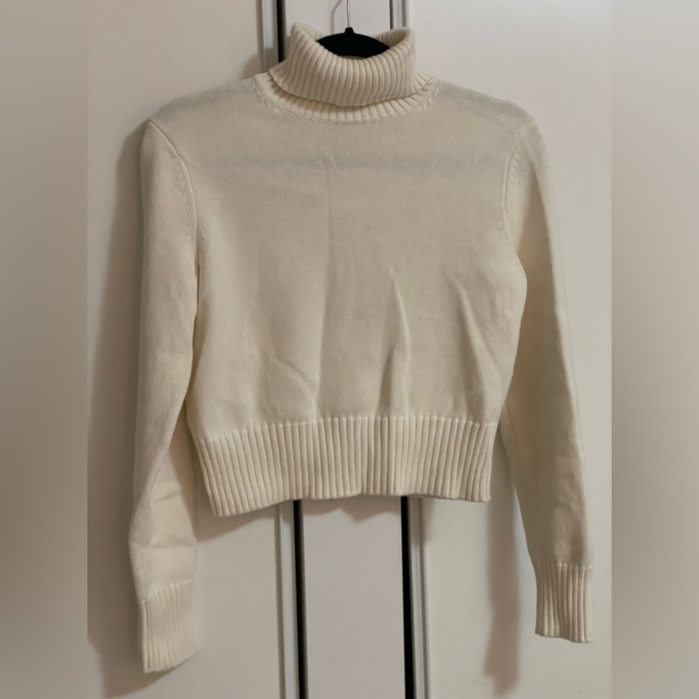 Aritzia Sunday Best Treasure Turtleneck Size S in Whisper White